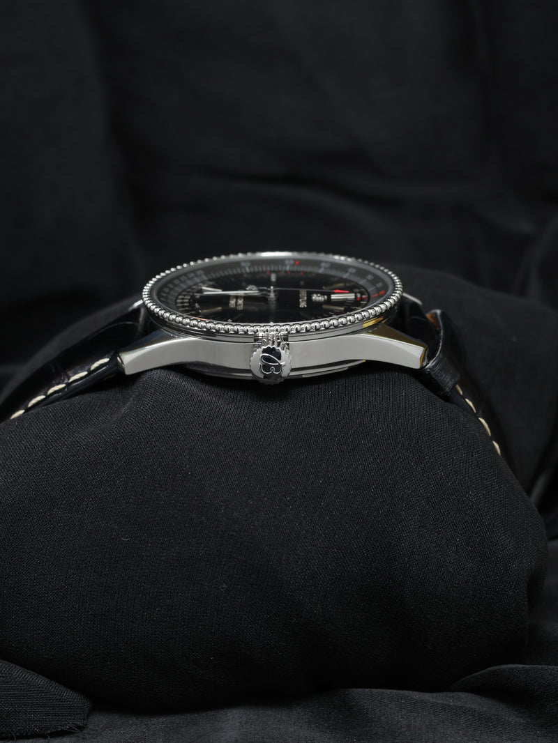 Breitling Navitimer Automatic 38 – Ref. A17325 – Black Dial | Full Set (2019) – Excellent Condition - Bidirectional Bezel