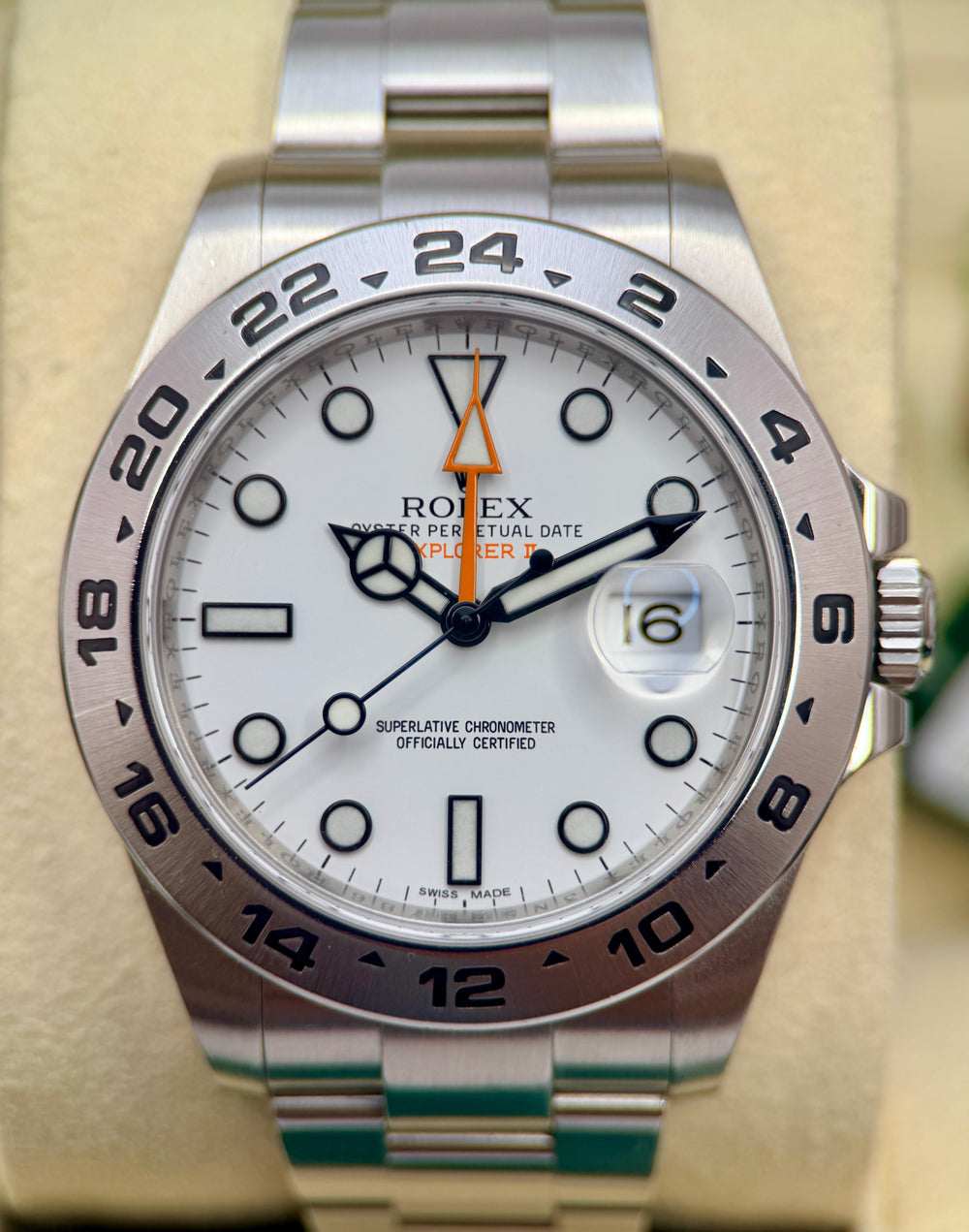Rolex Explorer II 42mm "Polar" White Dial Steel | Ref. 216570 | 2015 Box & Papers Full Set