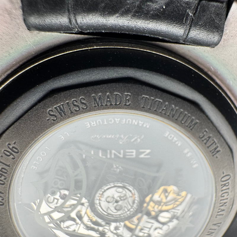 Zenith El Primero New Vintage 1969 Titanium Skeleton Chronograph – 40th Anniversary Limited Edition| Ref. 96.1969.469/77.C683