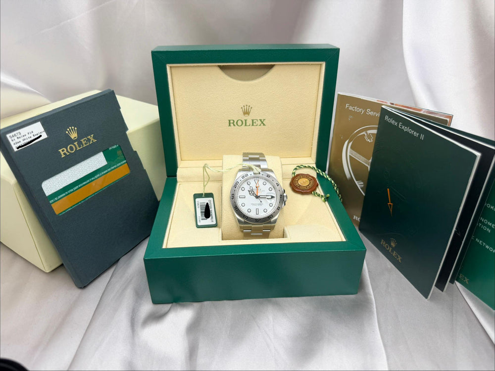 Rolex Explorer II 42mm "Polar" White Dial Steel | Ref. 216570 | 2015 Box & Papers Full Set