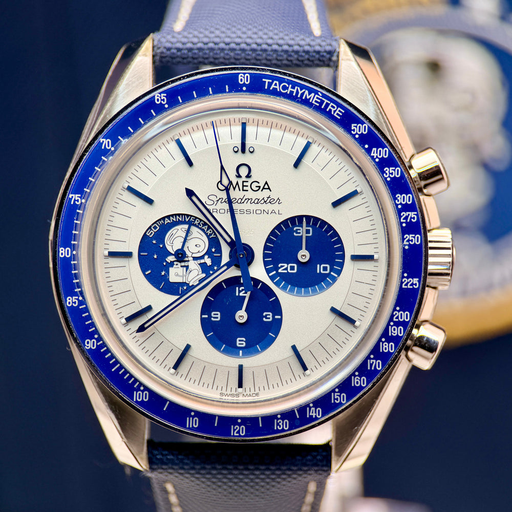 Speedmaster “Silver Snoopy Award” 50th Anniversary Ref. 310.32.42.50.02.001 | 2025 | Brand New | Full Set