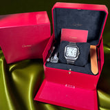 Cartier Santos WSSA0009 Box & Papers, Extra Strap -Excellent Condition