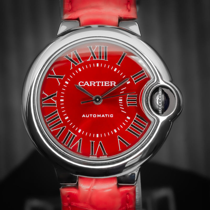 Cartier Ballon Bleu de Cartier – Limited Edition Red Dial | Ref. WSBB0022 | 33mm | Full Set (2018)