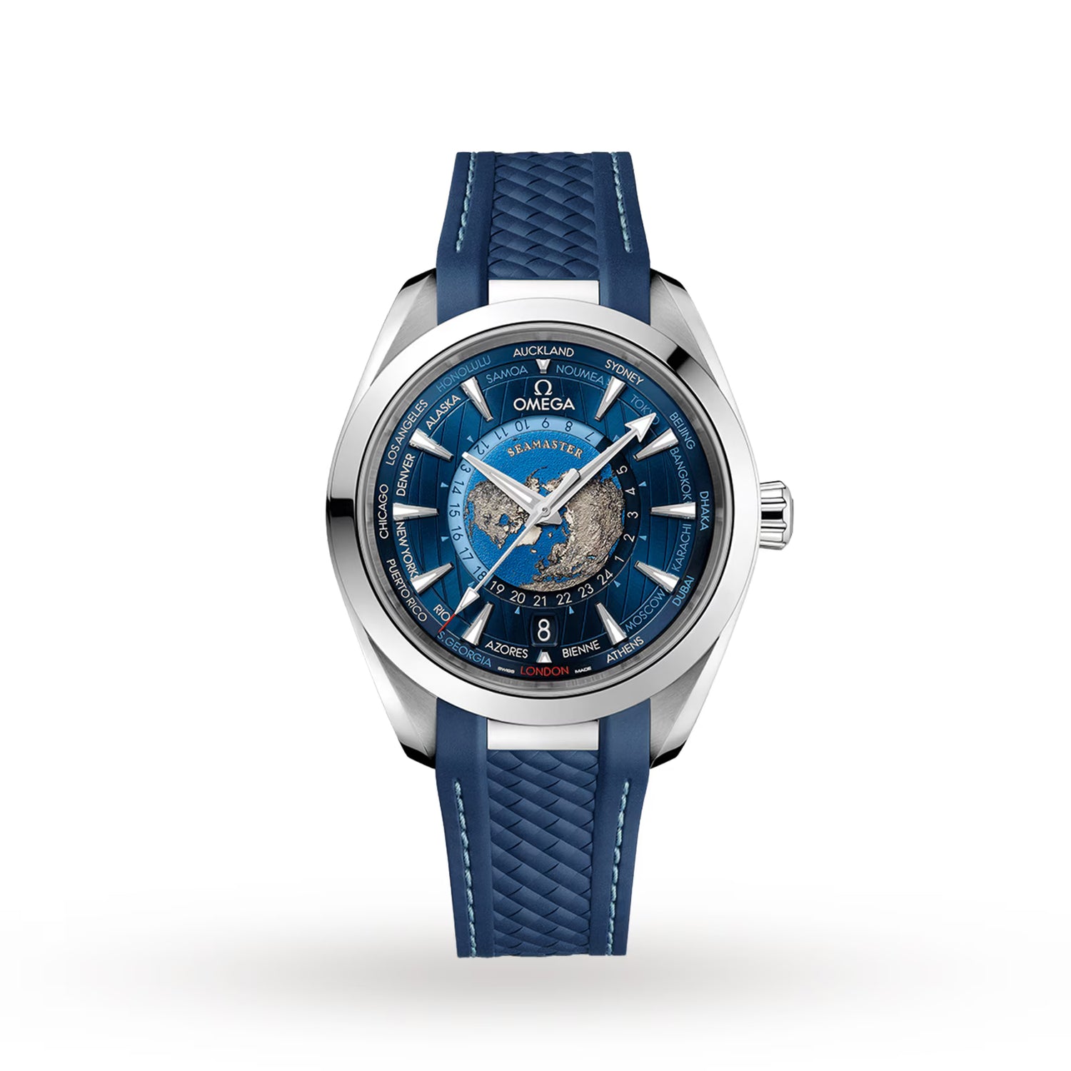 Seamaster Aqua Terra Worldtimer 43mm | Blue Dial | Ref. 220.12.43.22.03.001