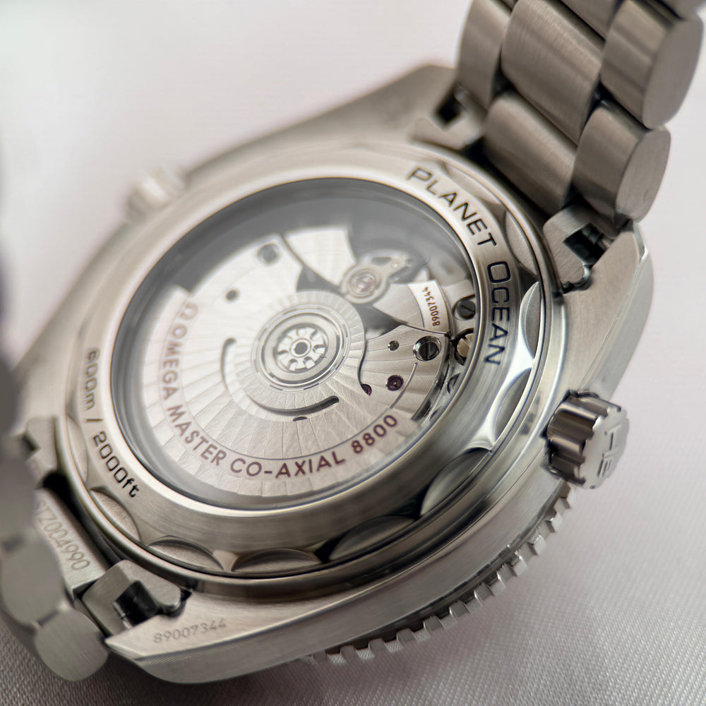 Seamaster Planet Ocean 600M 39.5mm White Ceramic | Ref. 215.30.40.20.04.001 | 2019 Full Set