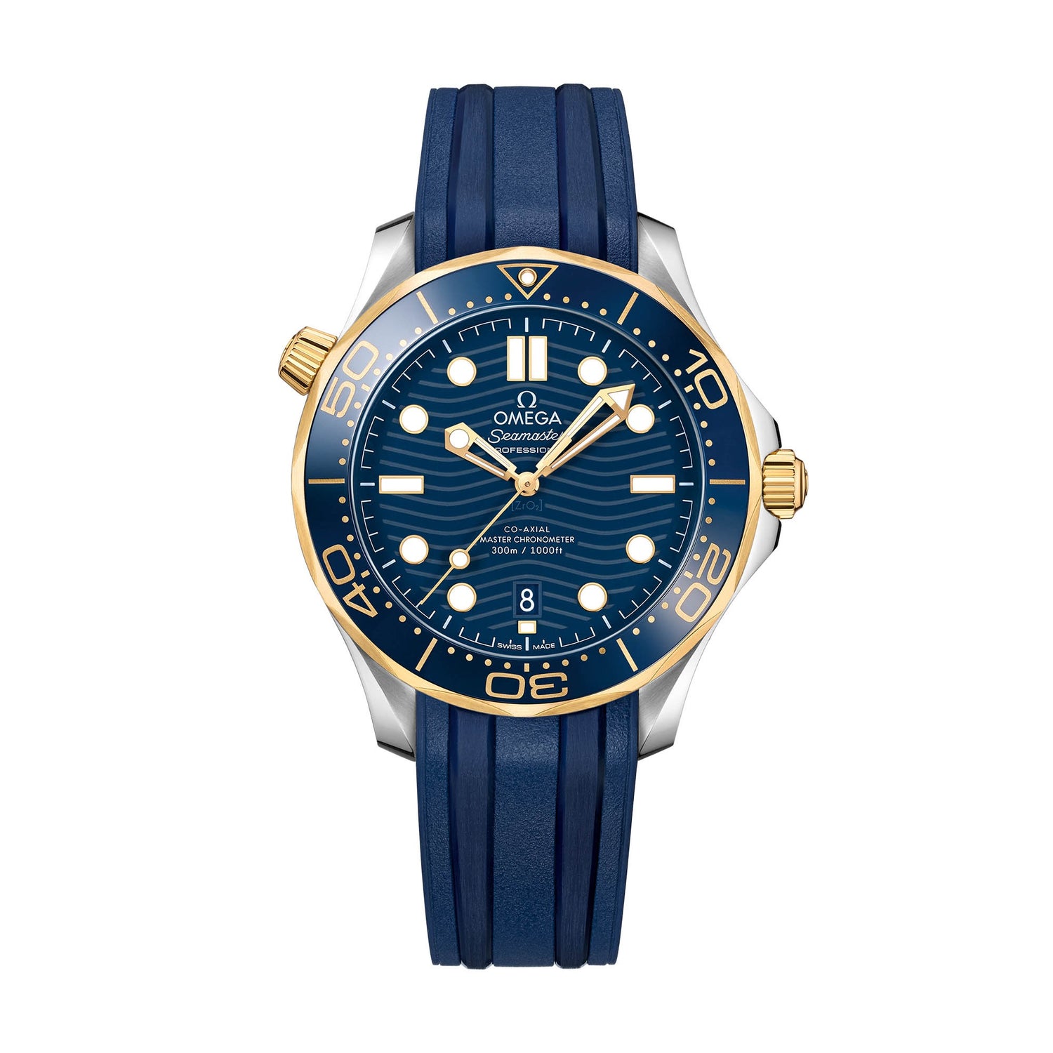 Seamaster Diver 300M 42mm Two-Tone | 18K Yellow Gold & Blue Dial | Ref. 210.22.42.20.03.001
