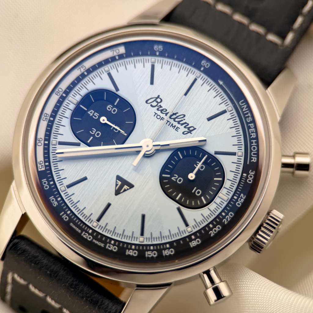 Breitling Top Time | Triumph Ice Blue Limited Racing Edition " Zorro" Design