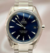 Omega Seamaster Aqua Terra 150M 38.5mm Blue “Teak” Dial - James Bond Spectre