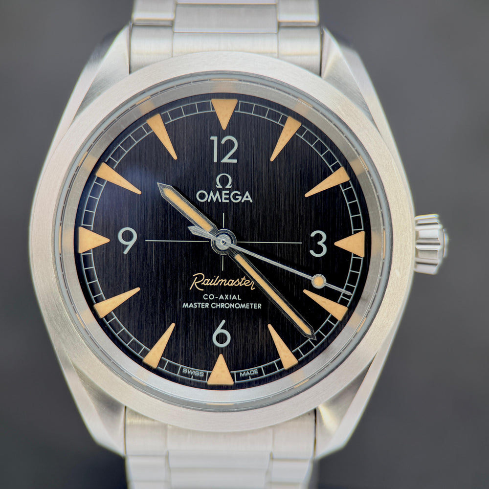 Omega Seamaster Railmaster - 220.10.40.20.01.001 - Full Set - Open Dated Warranty Card