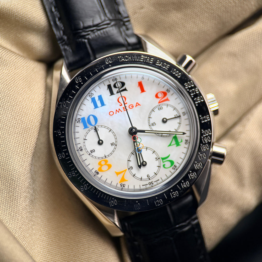 Speedmaster Olympic Timeless Collection 35.5mm | Mother-of-Pearl Dial | Ref. 3836.70.36