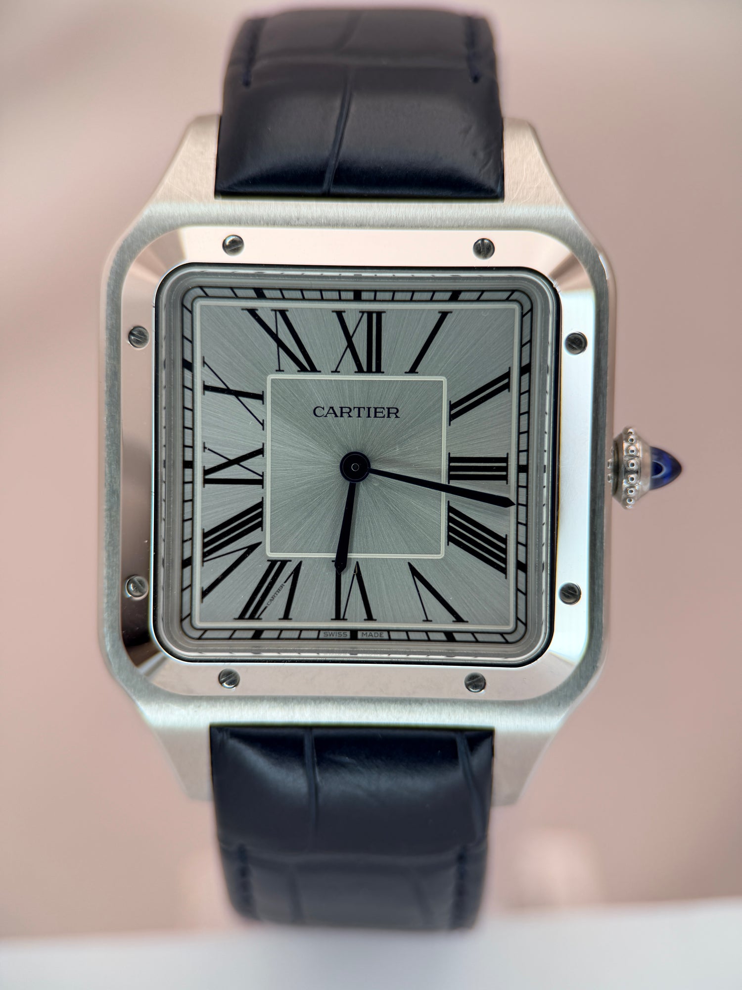 Santos-Dumont Large Model "Mécanique" Steel | Ref. WSSA0032 | 2029 Factory Warranty Full Set