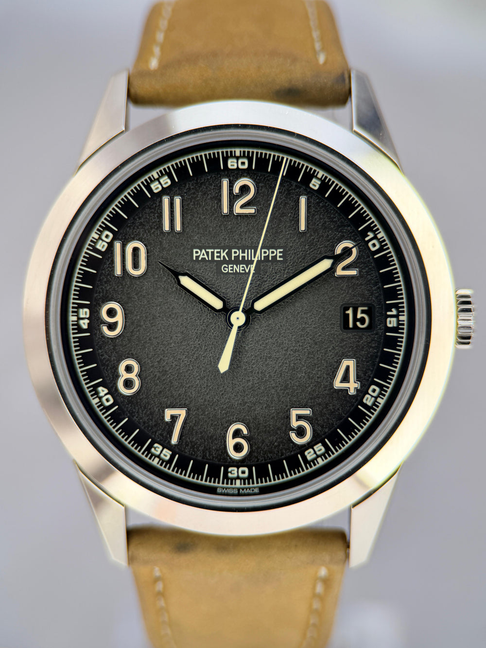 Patek Philippe Calatrava 18K White Gold Textured Dial | Ref. 5226G-001 | 2023 Box & Papers Full Set