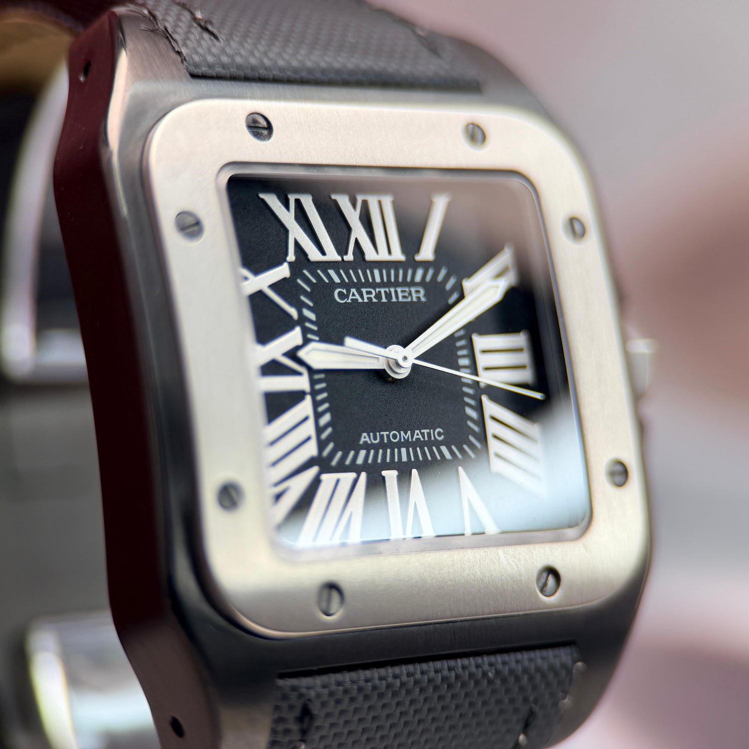 Santos 100 XL 38mm Titanium Bezel | Full Set | W2020010