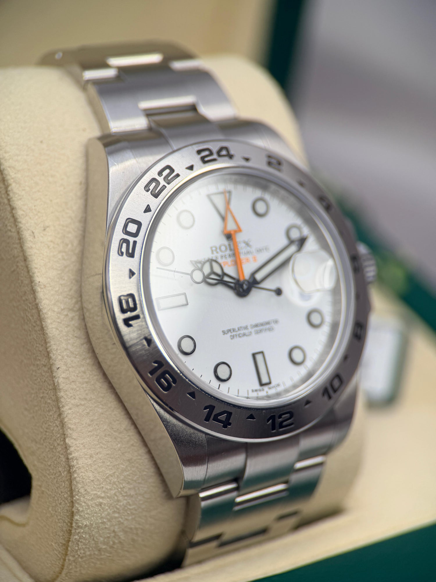 Rolex Explorer II 42mm "Polar" White Dial Steel | Ref. 216570 | 2015 Box & Papers Full Set