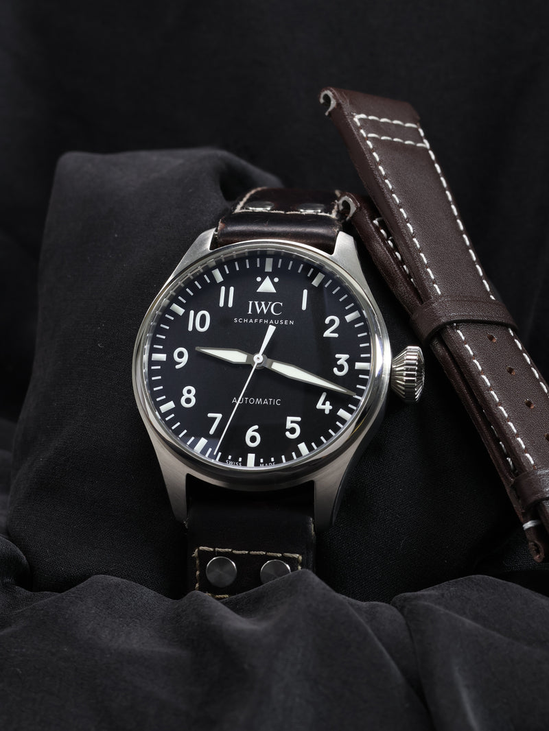 IWC Big Pilot 43 – Ref. IW3293-01 – Blue Dial | Full Set (2022) – Excellent Condition + Extra OEM Strap