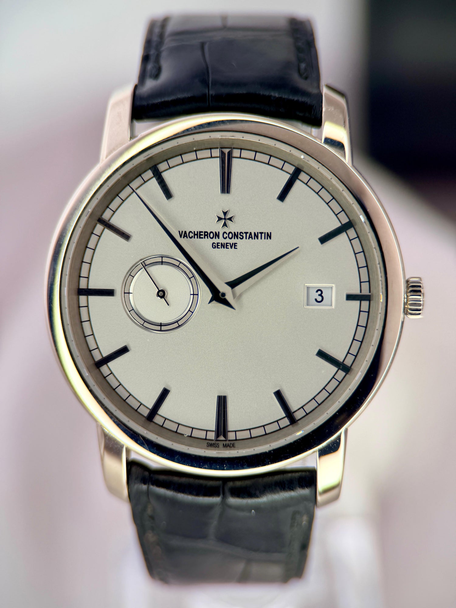 Patrimony Small Seconds 18K White Gold | Ref. 87172/000G-9301 | 2015 Mint Set