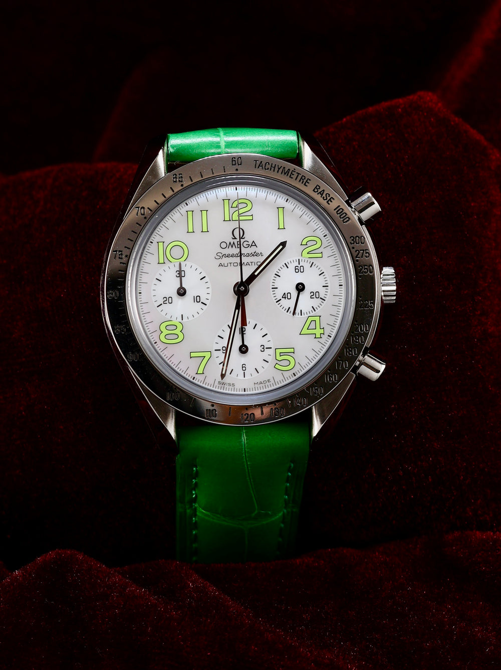 Speedmaster Automatic Chronograph | MOP Dial / Green Numerals | Ref. 3834.72.35