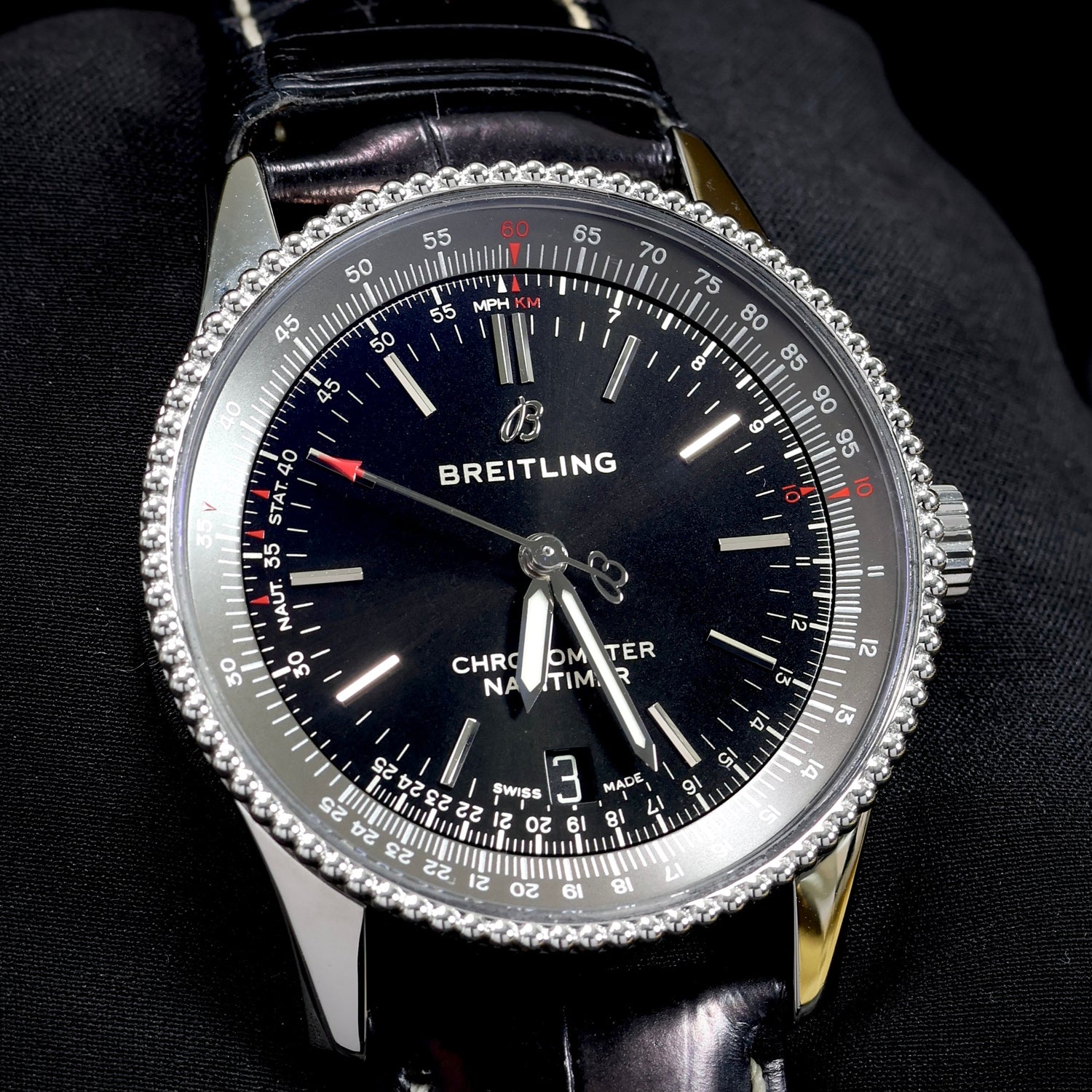 Breitling Navitimer Automatic 38 | Black Dial | Bidirectional Bezel | Ref. A17325
