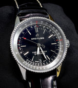 Breitling Navitimer Automatic 38 – Ref. A17325 – Black Dial | Full Set (2019) – Excellent Condition - Bidirectional Bezel