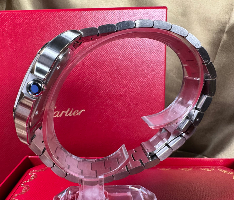 Cartier Santos WSSA0009 Box & Papers, Extra Strap -Excellent Condition