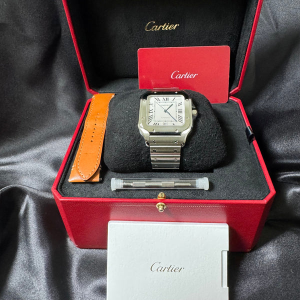 Cartier Santos Large WSSA0018 - Box & Papers with Strap - Active Warranty