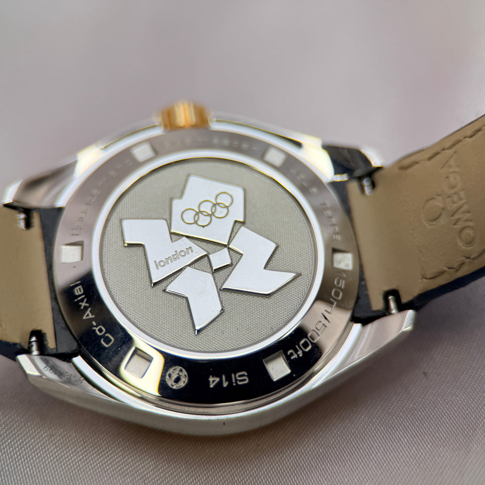 Aqua Terra 150M "London 2012" Olympic Edition | 18k Gold & Steel | Ref. 522.23.34.20.03.001