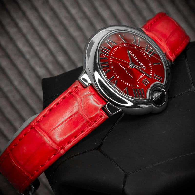 Cartier Ballon Bleu de Cartier – Limited Edition Red Dial | Ref. WSBB0022 | 33mm | Full Set (2018)