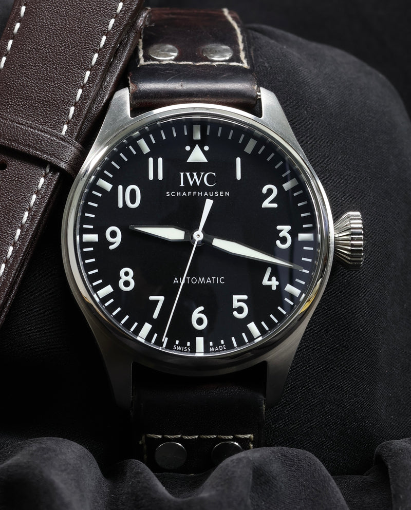 IWC Big Pilot 43 – Ref. IW3293-01 – Blue Dial | Full Set (2022) – Excellent Condition + Extra OEM Strap
