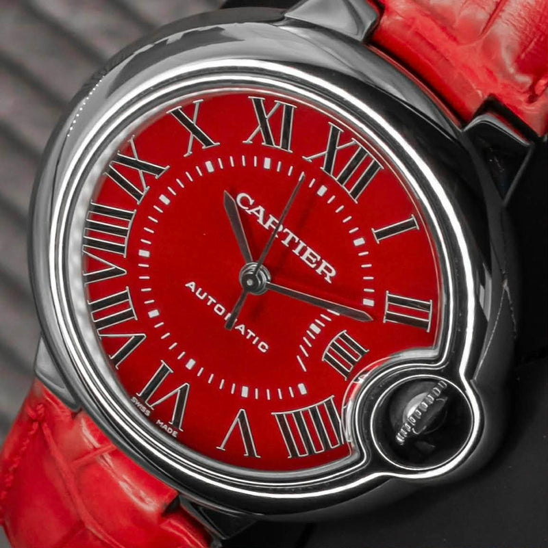 Cartier Ballon Bleu de Cartier – Limited Edition Red Dial | Ref. WSBB0022 | 33mm | Full Set (2018)