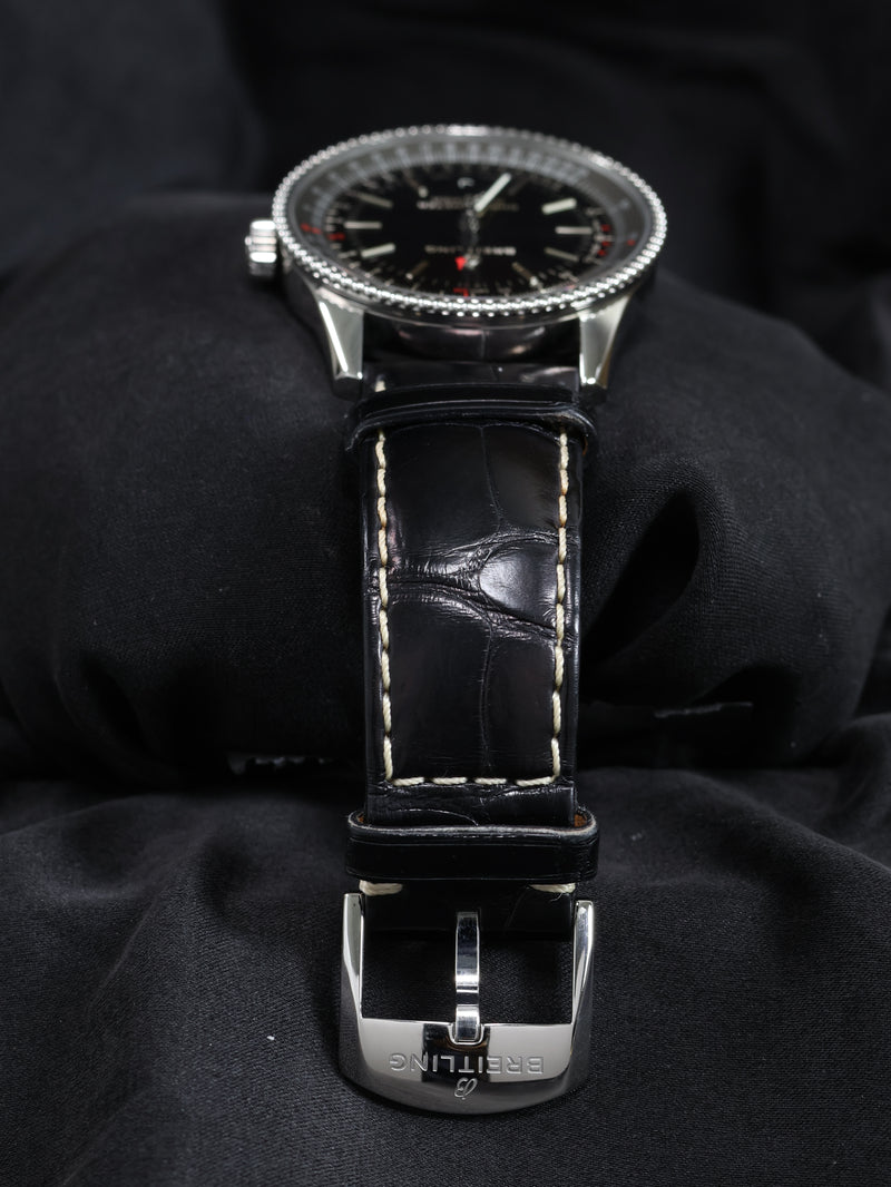 Breitling Navitimer Automatic 38 – Ref. A17325 – Black Dial | Full Set (2019) – Excellent Condition - Bidirectional Bezel