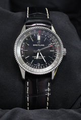 Breitling Navitimer Automatic 38 – Ref. A17325 – Black Dial | Full Set (2019) – Excellent Condition - Bidirectional Bezel
