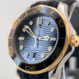 Seamaster Diver 300 M -  Gold Bezel | 2024 Full Set in Excellent Condition - 210.22.42.20.01.001
