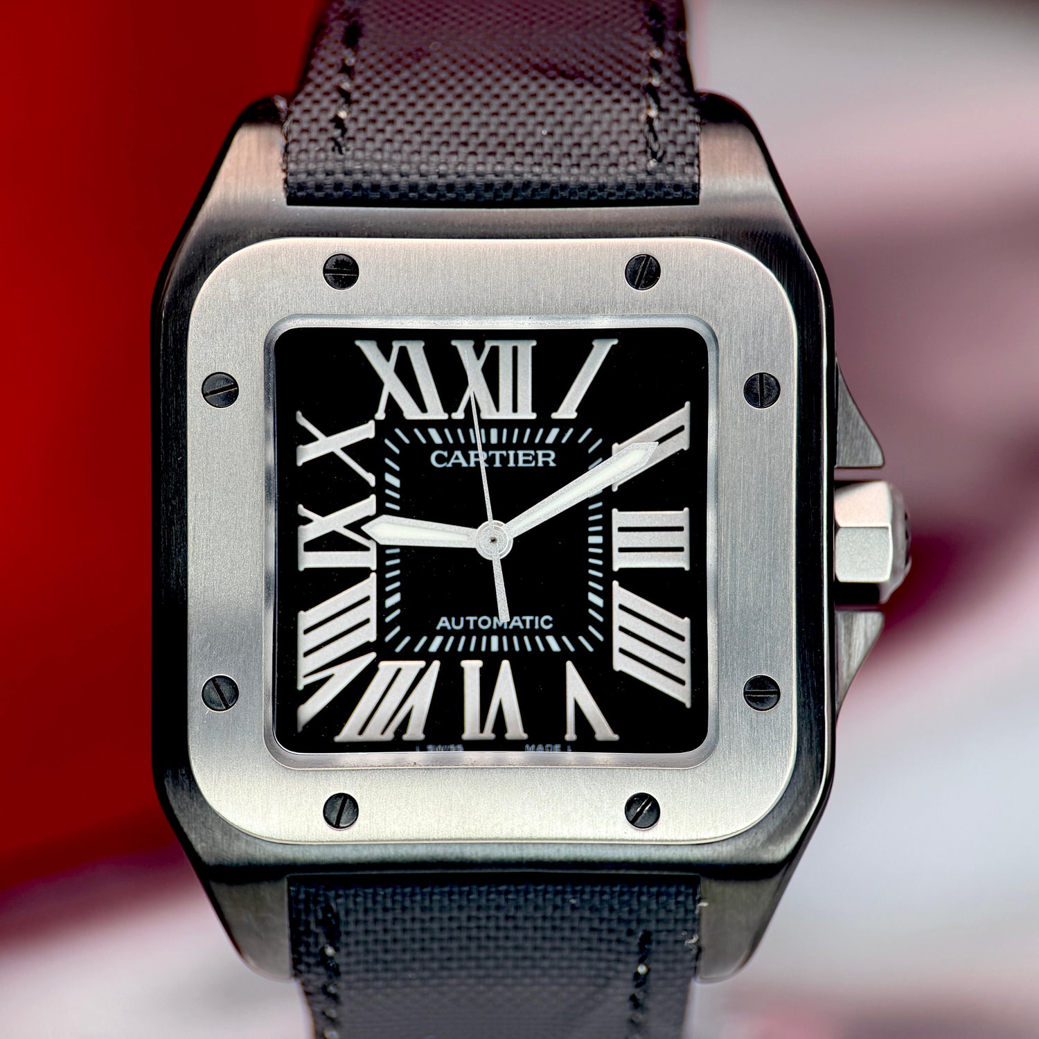 Santos 100 XL 38mm Titanium Bezel | Full Set | W2020010