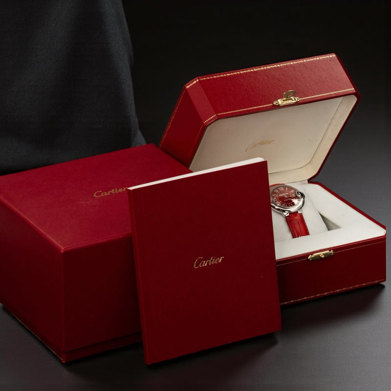 Cartier Ballon Bleu de Cartier – Limited Edition Red Dial | Ref. WSBB0022 | 33mm | Full Set (2018)