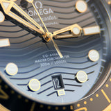 Seamaster Diver 300 M -  Gold Bezel | 2024 Full Set in Excellent Condition - 210.22.42.20.01.001