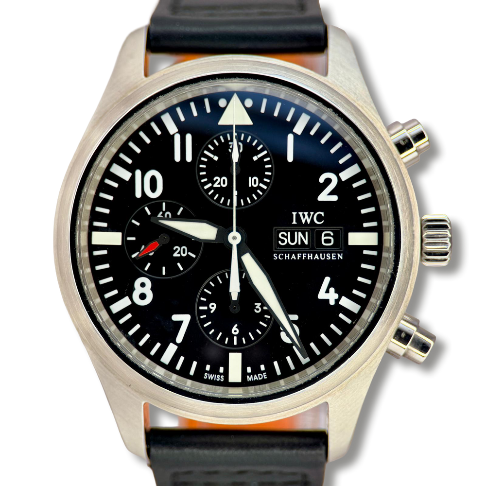 Pilot’s Watch Chronograph 42mm | Santoni Strap | Ref. IW371701