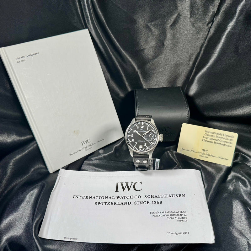 IWC Pilot's Watch- Big Pilot - IW5002 - Papers , Booklet , Card and Travel Case