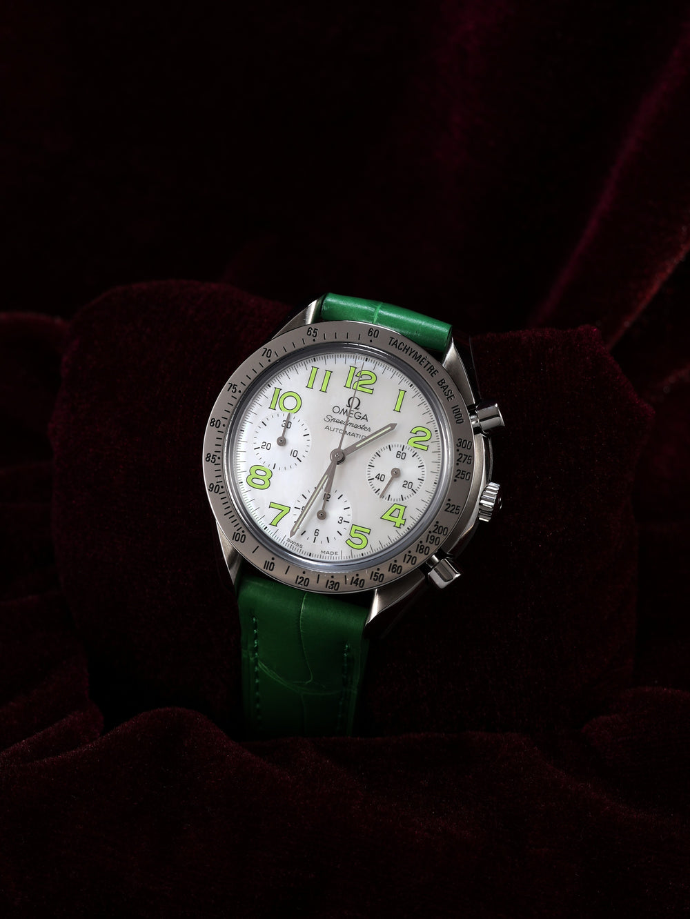 Speedmaster Automatic Chronograph | MOP Dial / Green Numerals | Ref. 3834.72.35