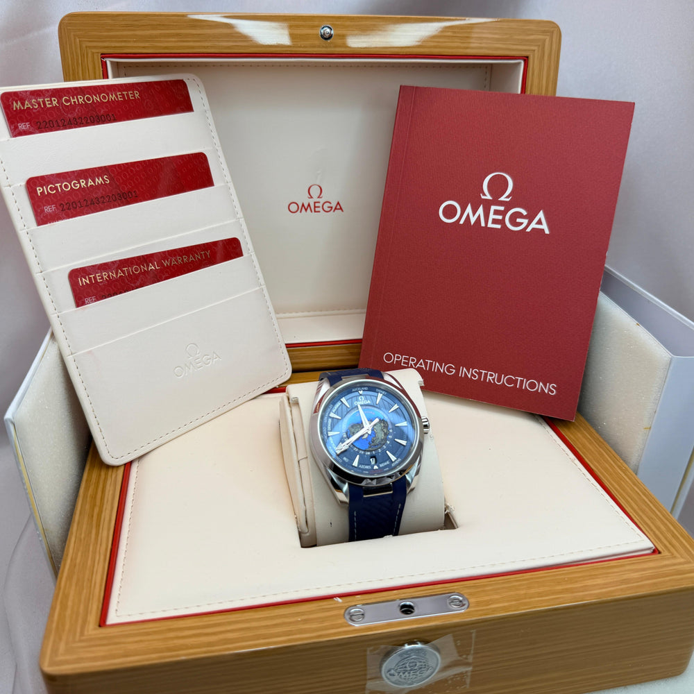 Seamaster Aqua Terra Worldtimer 43mm | Blue Dial | Ref. 220.12.43.22.03.001