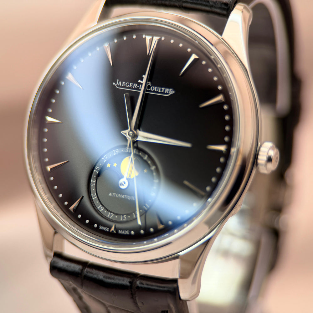 Jaeger-LeCoultre Master Ultra Thin Moon 39mm | Black Sunburst Dial | Ref. Q1368470