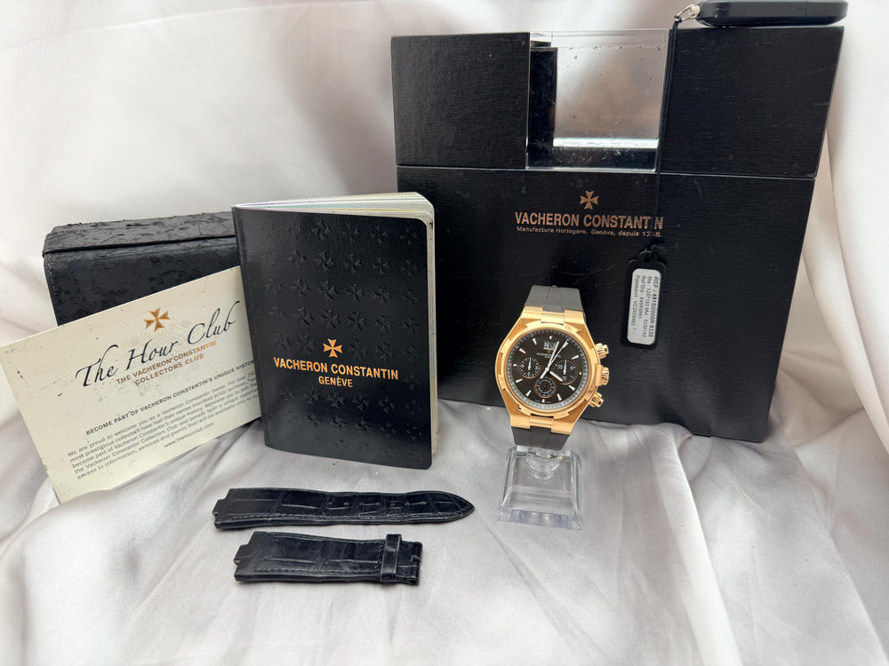 Overseas Chronograph 18K Rose Gold Black Dial | Ref. 49150/000R-9338