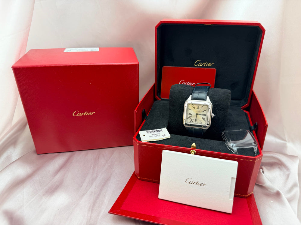 Santos-Dumont Large Model "Mécanique" Steel | Ref. WSSA0032 | 2029 Factory Warranty Full Set