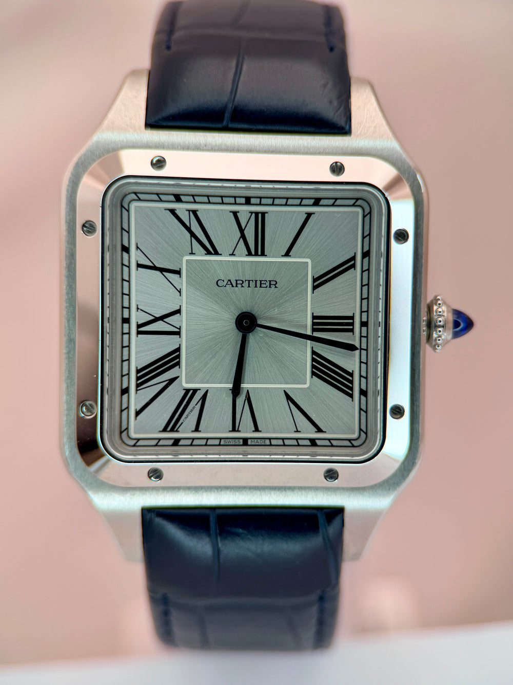 Santos-Dumont Large Model "Mécanique" Steel | Ref. WSSA0032 | 2029 Factory Warranty Full Set