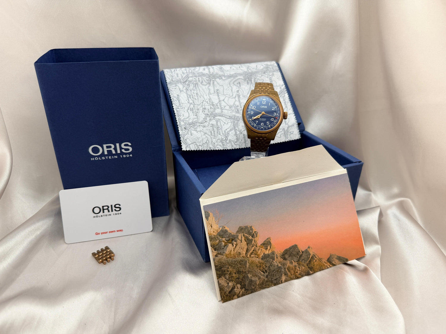 Big Crown Pointer Date 40mm Bronze Blue Dial | Ref. 01 754 7741 3165 | Full Set