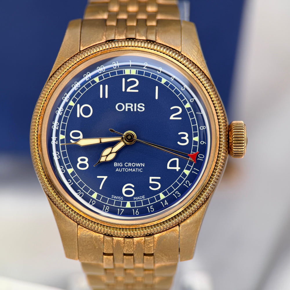 Big Crown Pointer Date 40mm Bronze Blue Dial | Ref. 01 754 7741 3165 | Full Set