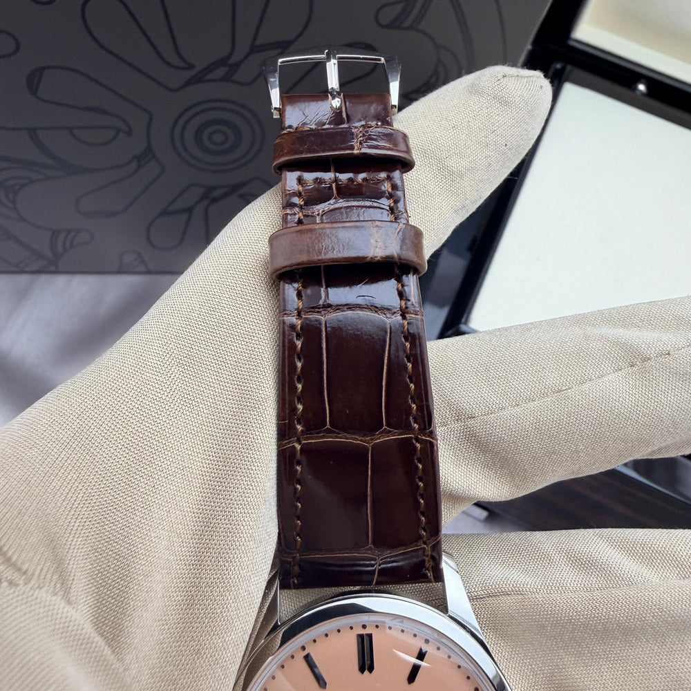 Patek Philippe Calatrava Platinum Salmon Dial | Ref. 6119P-001 | June 2026 Like New Full Set