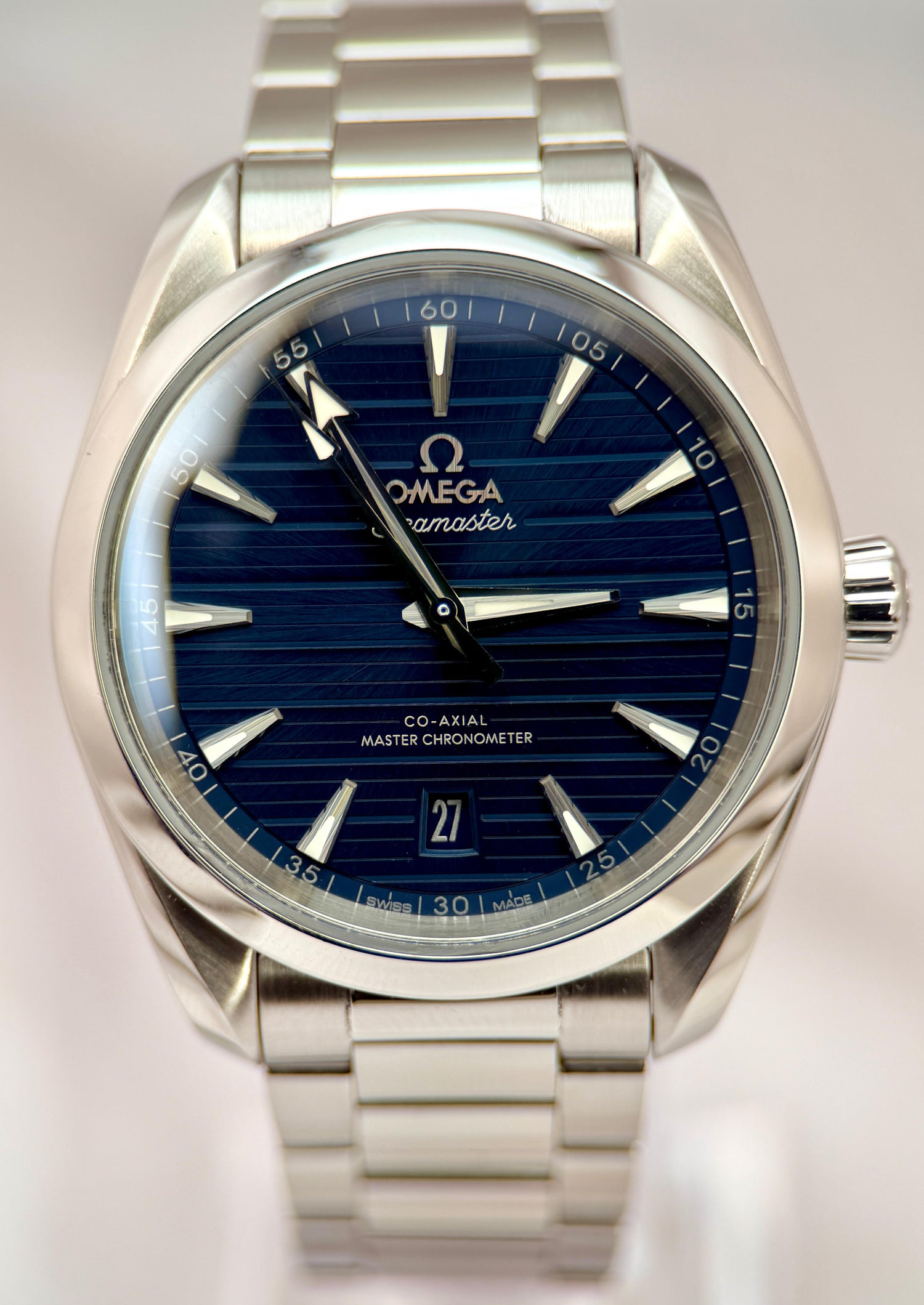 Omega Seamaster Aqua Terra 150M 38mm Blue Dial | Ref. 220.10.38.20.03.001 | Like New Full Set