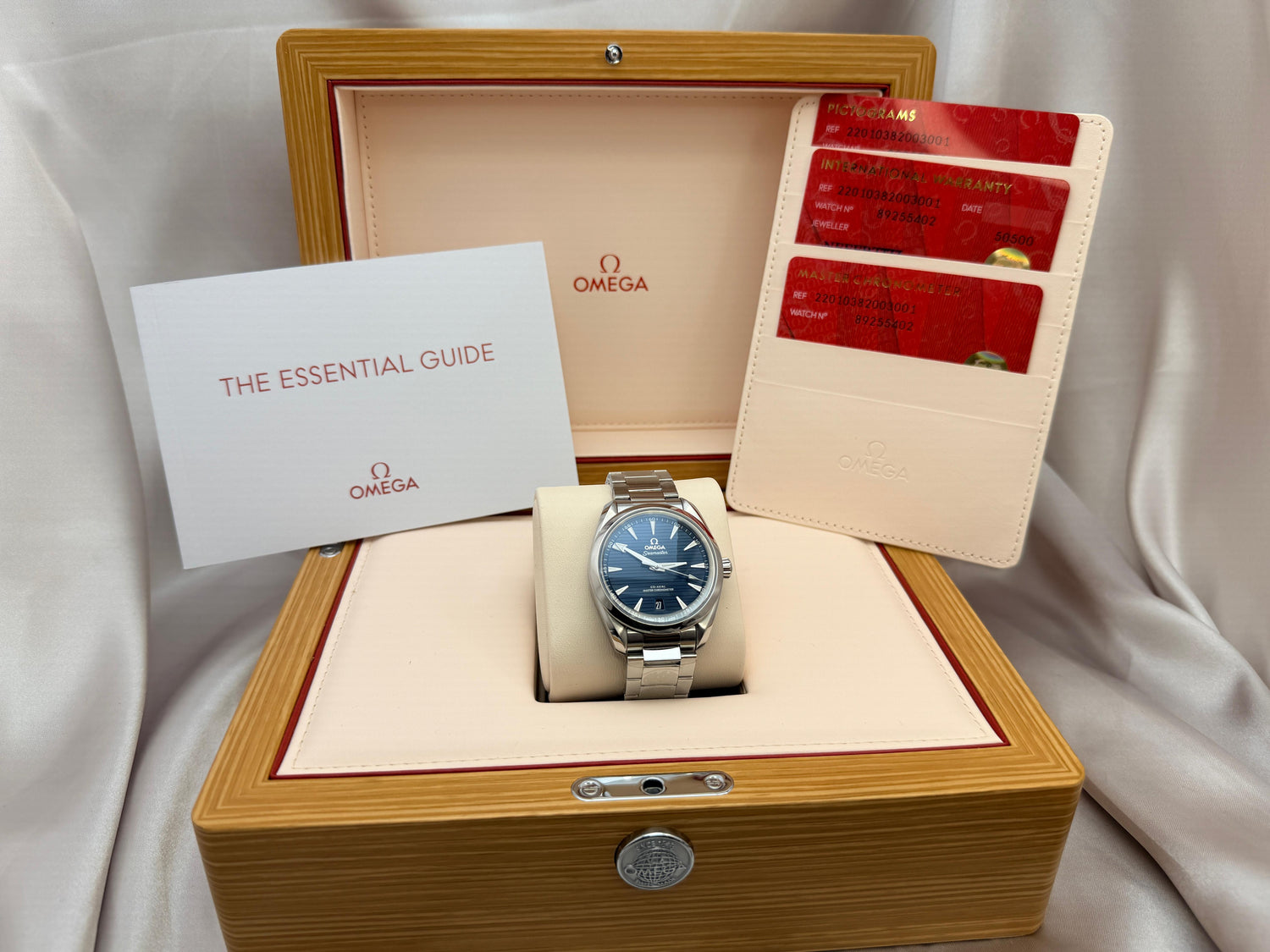 Omega Seamaster Aqua Terra 150M 38mm Blue Dial | Ref. 220.10.38.20.03.001 | Like New Full Set