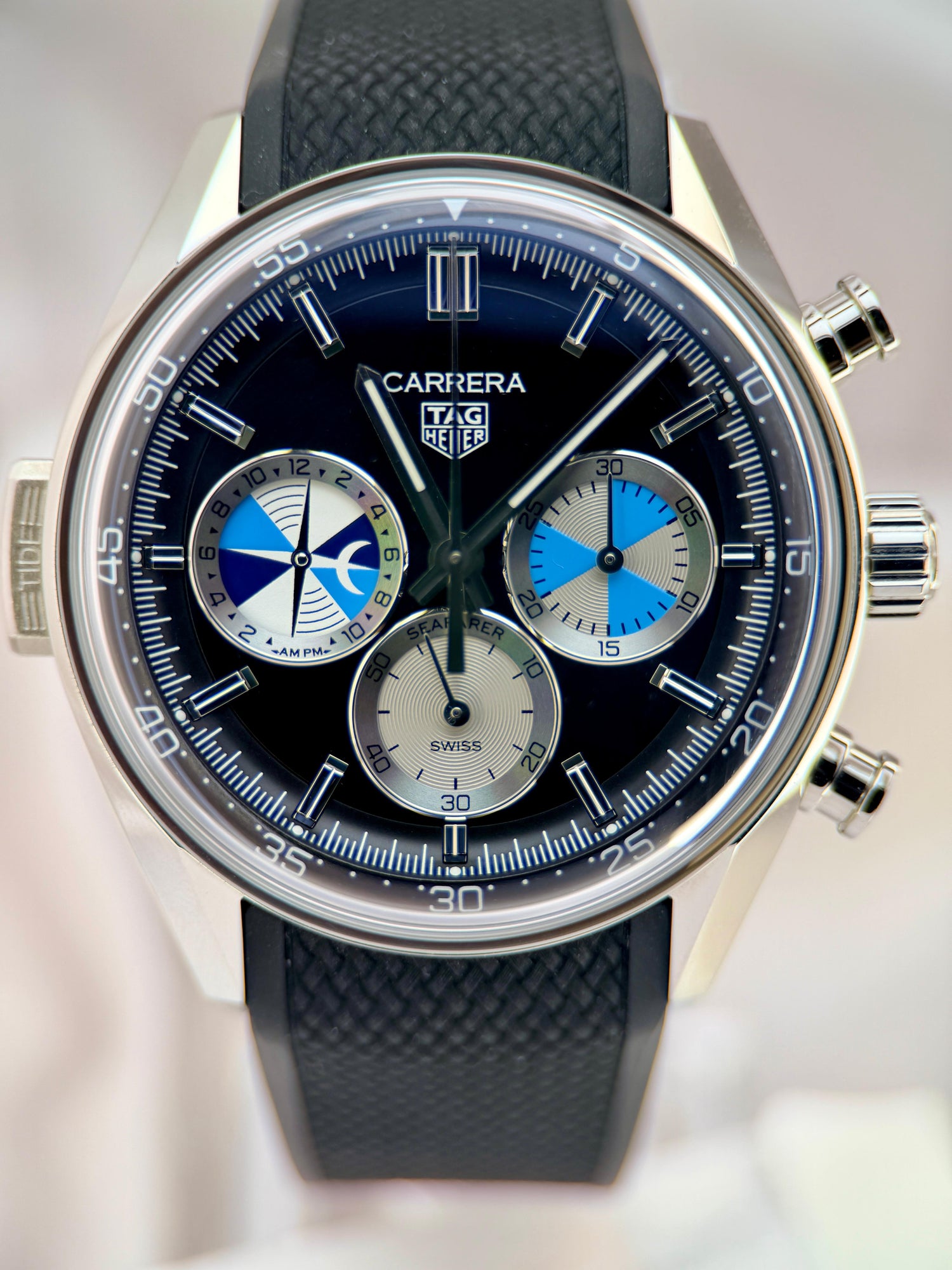 Carrera Chronograph Seafarer × Hodinkee | Ref. CBS2014.FT6293 | Unworn 2024 Full Set (Extra OEM Steel Bracelet)