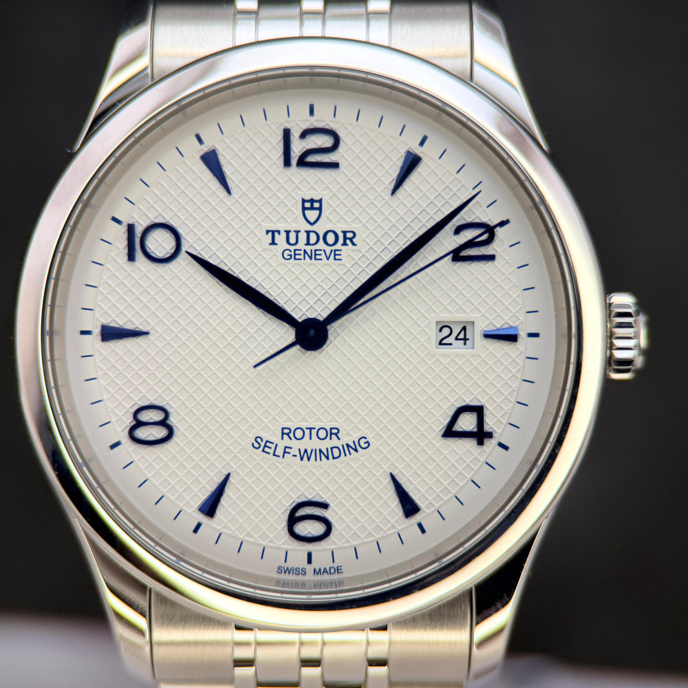 1926 40mm Opaline Silver & Blue Dial | Ref. 91650 | 2025 Mint Full Set (Warranty to 2030)